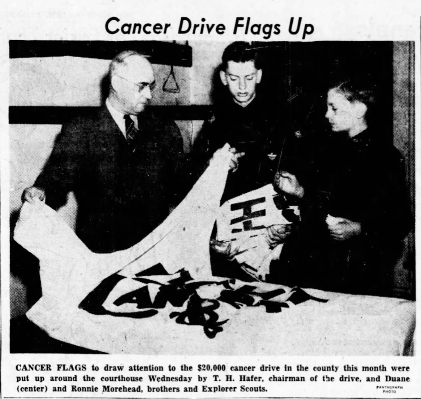 Cancer drive flags up